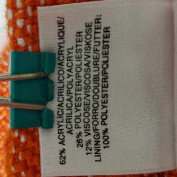 Anne Klein Pencil Skirt Lined w/ Pockets, Orange / White Color, Size 10 NWT - Picture 6 of 10